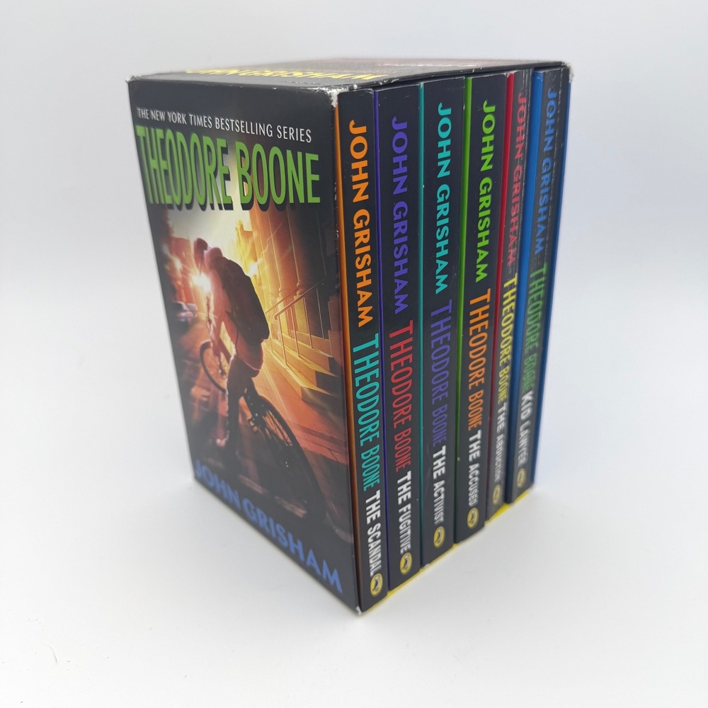 Theodore Boone John Grisham 6 Book Box Set Kid Lawyer Scandal Fugitive Activist